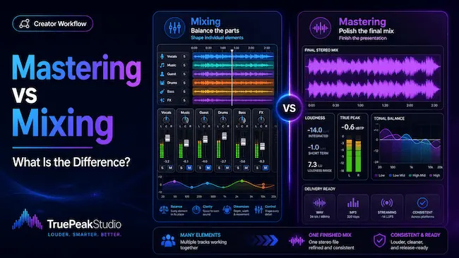 Mastering vs Mixing: What Is the Difference?